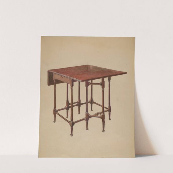 Table (Drop-leaf) by Bernard Gussow