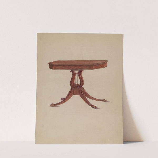 Table (Lyre Pedestal) by American 20th Century