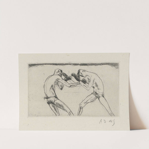 Tableau de la boxe, illustré de 29 gravures à l’eau-forte pl 11 (1923) by André Dunoyer de Segonzac