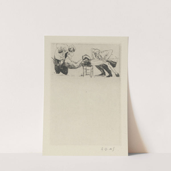 Tableau de la boxe, illustré de 29 gravures à l’eau-forte pl 13 (1923) by André Dunoyer de Segonzac