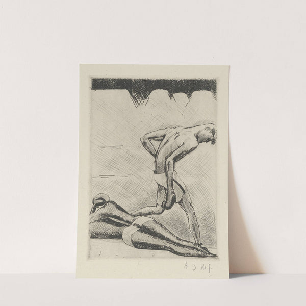 Tableau de la boxe, illustré de 29 gravures à l’eau-forte pl 17 (1923) by André Dunoyer de Segonzac
