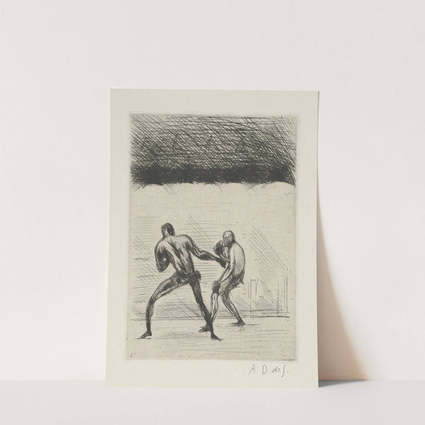 Tableau de la boxe, illustré de 29 gravures à l’eau-forte pl 18 (1923) by André Dunoyer de Segonzac