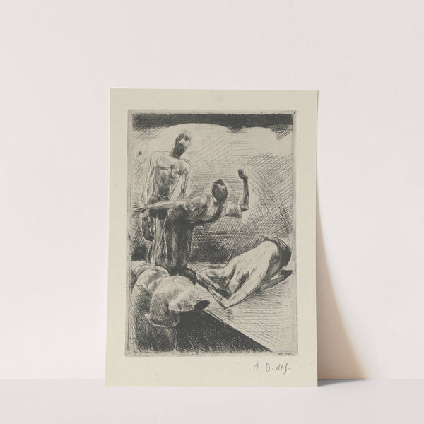 Tableau de la boxe, illustré de 29 gravures à l’eau-forte pl 19 (1923) by André Dunoyer de Segonzac