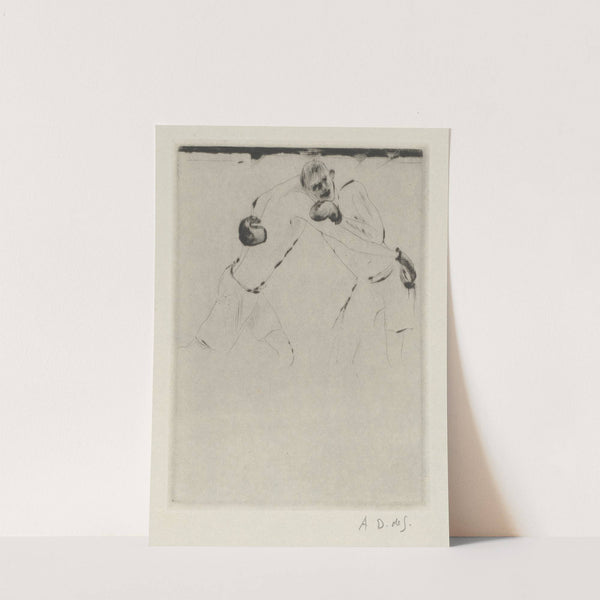 Tableau de la boxe, illustré de 29 gravures à l’eau-forte pl 2 (1923) by André Dunoyer de Segonzac