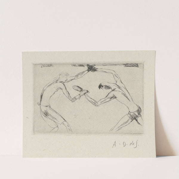 Tableau de la boxe, illustré de 29 gravures à l’eau-forte pl 22 (1923) by André Dunoyer de Segonzac