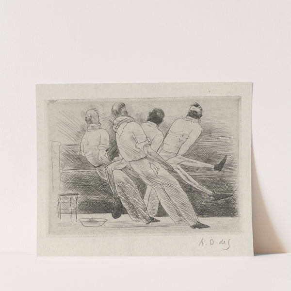 Tableau de la boxe, illustré de 29 gravures à l’eau-forte pl 3 (1923) by André Dunoyer de Segonzac