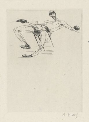 Tableau de la boxe, illustré de 29 gravures à l’eau-forte pl 34