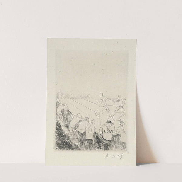 Tableau de la boxe, illustré de 29 gravures à l’eau-forte pl 35 (1923) by André Dunoyer de Segonzac