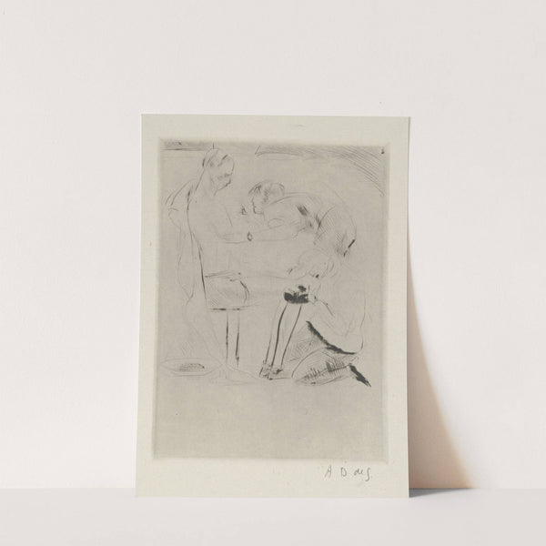 Tableau de la boxe, illustré de 29 gravures à l’eau-forte pl 4 (1923) by André Dunoyer de Segonzac