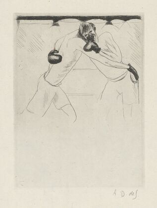 Tableau de la boxe, illustré de 29 gravures à l’eau-forte pl 41