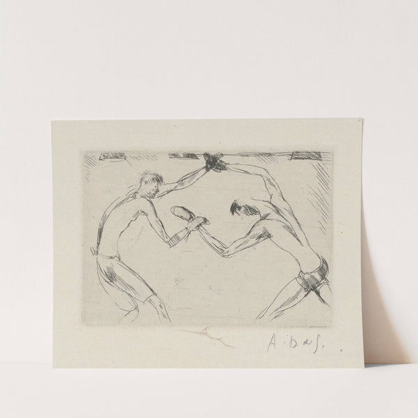 Tableau de la boxe, illustré de 29 gravures à l’eau-forte pl 42 (1923) by André Dunoyer de Segonzac