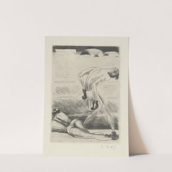 Tableau de la boxe, illustré de 29 gravures à l’eau-forte pl 47 (1923) by André Dunoyer de Segonzac