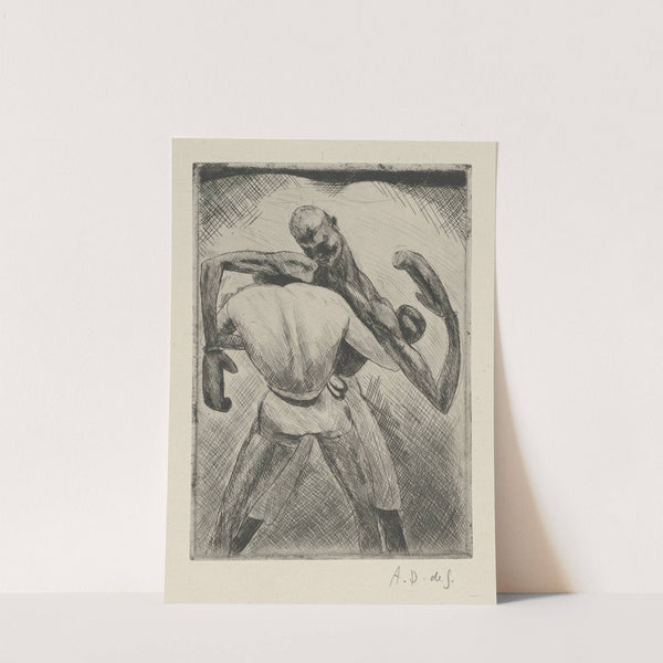 Tableau de la boxe, illustré de 29 gravures à l’eau-forte pl 5 (1923) by André Dunoyer de Segonzac