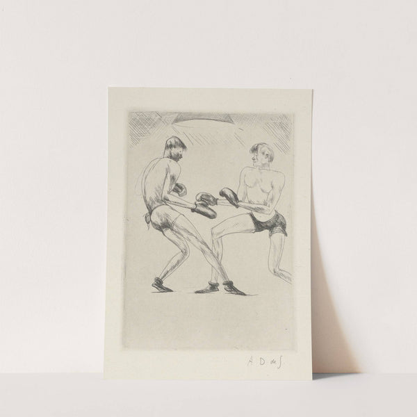 Tableau de la boxe, illustré de 29 gravures à l’eau-forte pl 51 (1923) by André Dunoyer de Segonzac