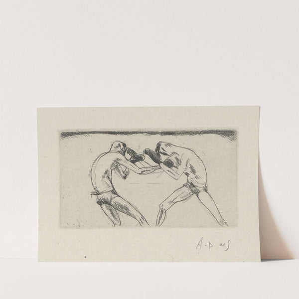 Tableau de la boxe, illustré de 29 gravures à l’eau-forte pl 55 (1923) by André Dunoyer de Segonzac