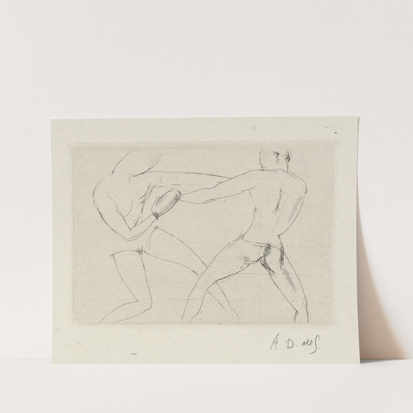 Tableau de la boxe, illustré de 29 gravures à l’eau-forte pl 60 (1923) by André Dunoyer de Segonzac