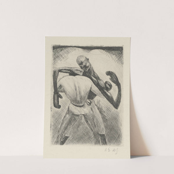Tableau de la boxe, illustré de 29 gravures à l’eau-forte pl 61 (1923) by André Dunoyer de Segonzac