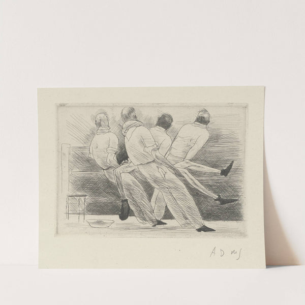 Tableau de la boxe, illustré de 29 gravures à l’eau-forte pl 65 (1923) by André Dunoyer de Segonzac