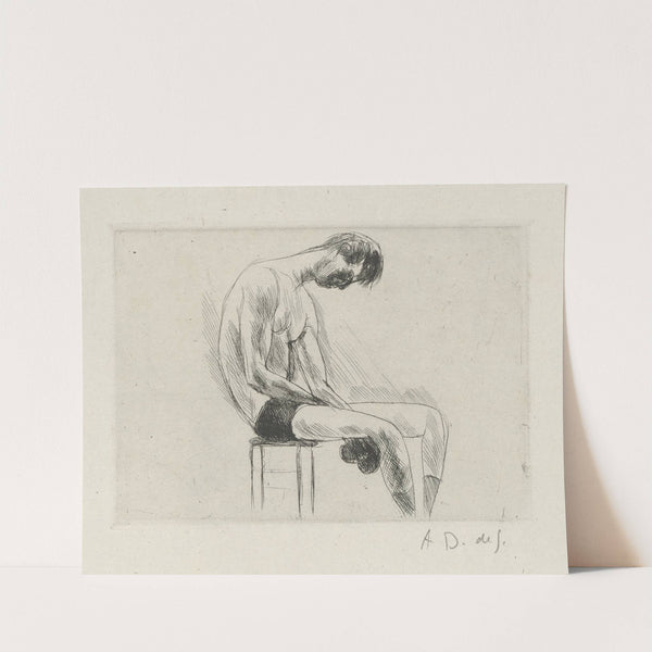 Tableau de la boxe, illustré de 29 gravures à l’eau-forte pl 9 (1923) by André Dunoyer de Segonzac