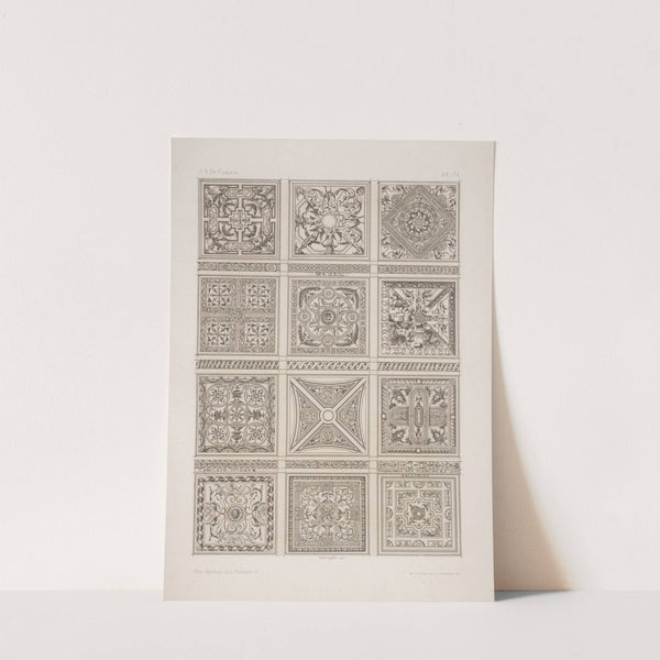 Tabulata itionum; desseings des planchers des galleries by André-Charles Boulle