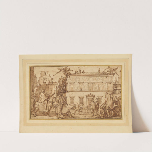 Taddeo Decorating the Façade of the Palazzo Mattei by Federico Zuccaro