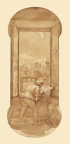 Taddeo Drawing by Moonlight in Calabrese’s House