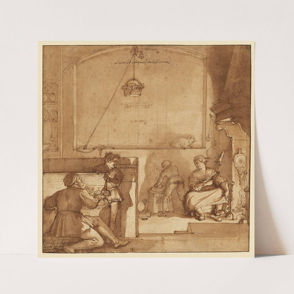 Taddeo in the House of Giovanni Piero Calabrese by Federico Zuccaro