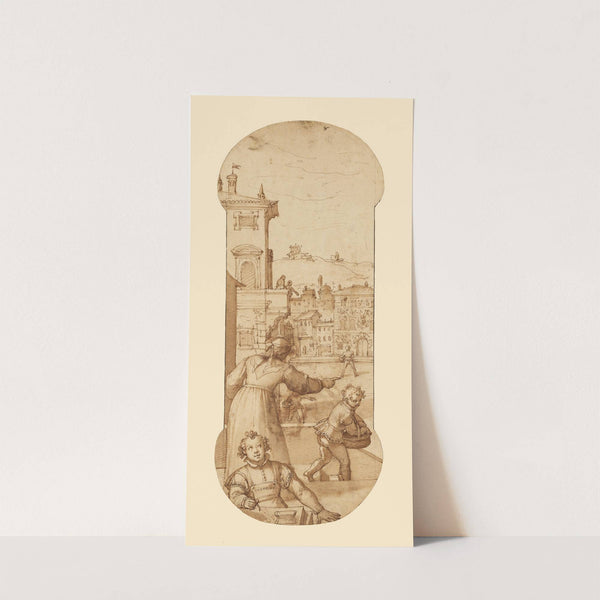 Taddeo Sent on an Errand by Calabrese's Wife by Federico Zuccaro