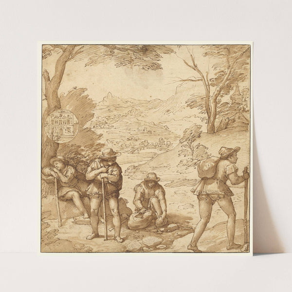 Taddeo’s Hallucination (1595) by Federico Zuccaro