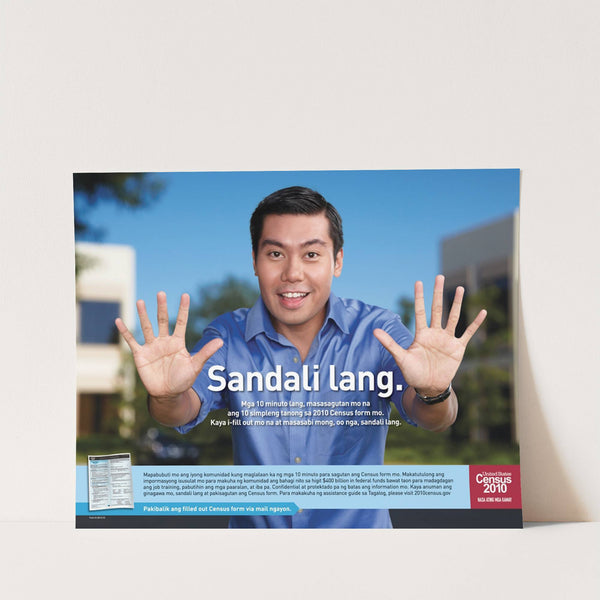 Tagalog Action Poster (2010) by Bureau of the Census