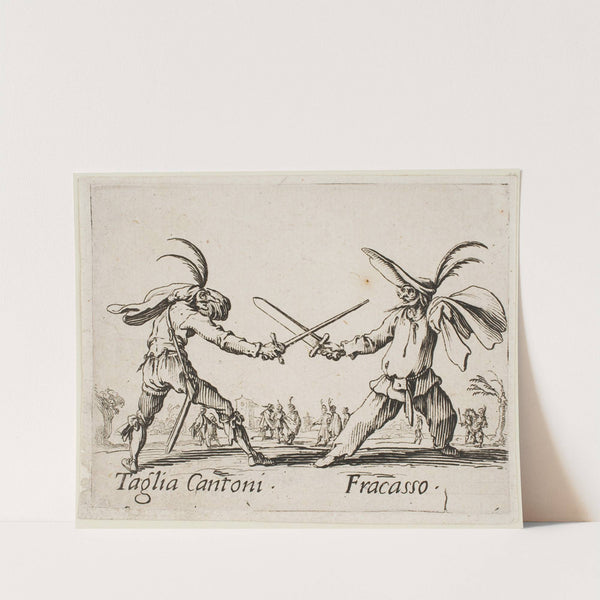 Taglia Cantoni and Fracasso (1631) by Jacques Callot