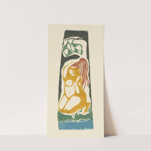 Tahitian Woman Doing her Hair by Paul Gauguin