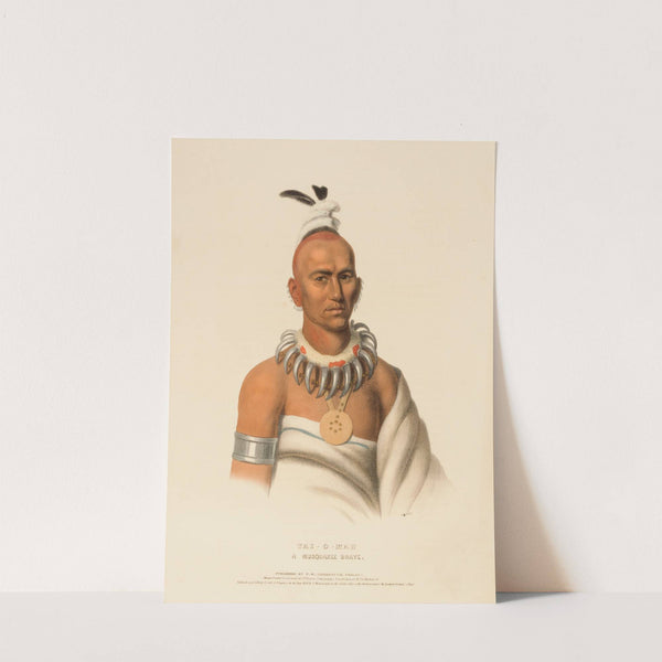 Tai-O-Mah. A Musquakee Brave (1838) by Charles Bird King