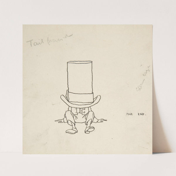 Tailpiece, Topsy-Turvy Tales (circa 1923) by William Heath Robinson