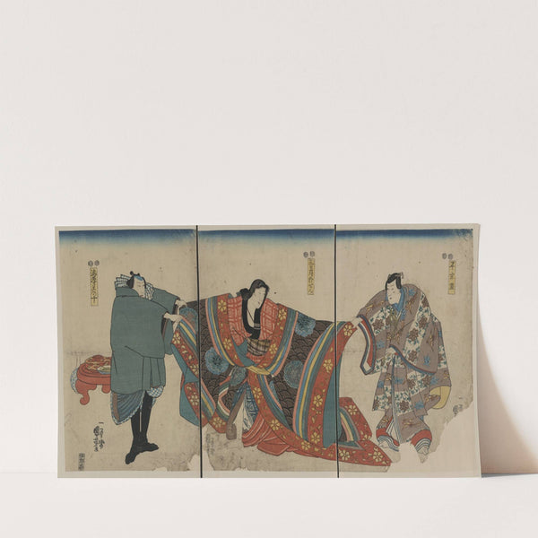Taira no munemori mikazuki osen ebizako no jū (1845) by Utagawa Kuniyoshi