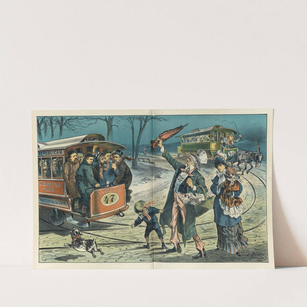 'Take the next car!' by Joseph Ferdinand Keppler