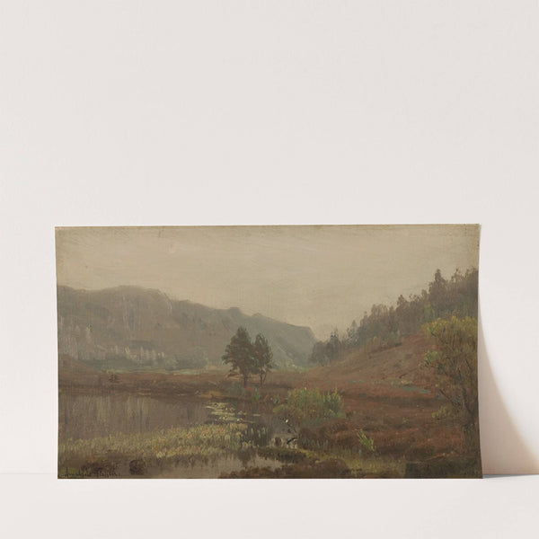 Tåkestemning. Hoven, Mandal (1900) by Amaldus Nielsen