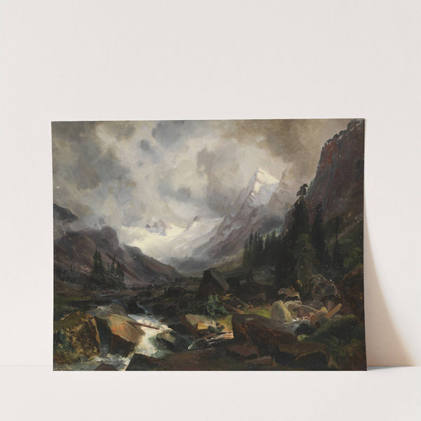 Tal mit Bergbach by Carl Hummel