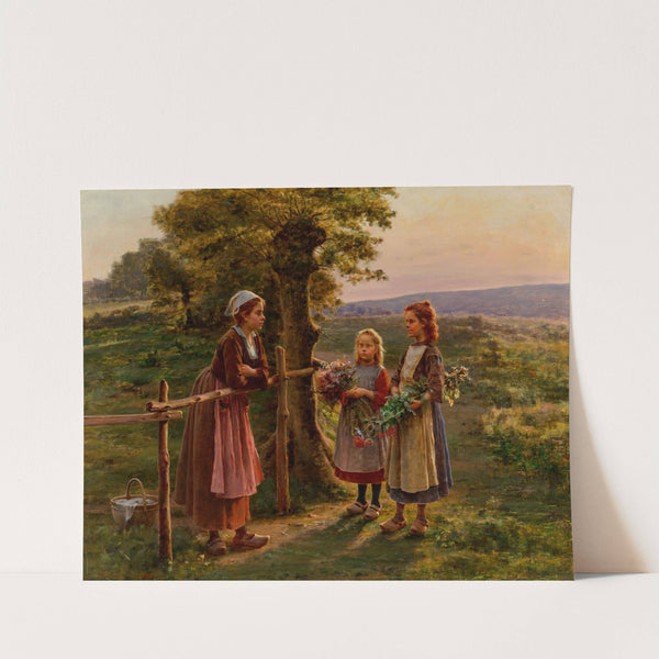 Talking over the fence (1905) by César Pattein