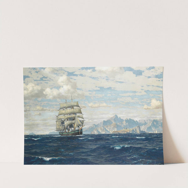 Tall Ship Off Crete by Michael Zeno Diemer