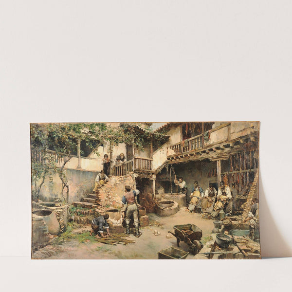 Taller de Curtidores o Las tenerías de Ubide (1897) by Ricardo Arredondo Calmache