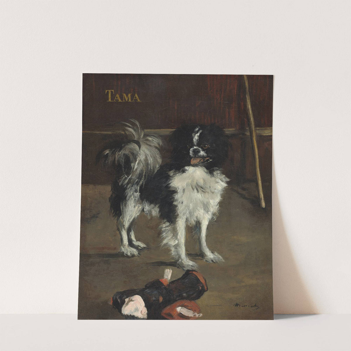 Tama,the Japanese Dog (c. 1875) by Édouard Manet