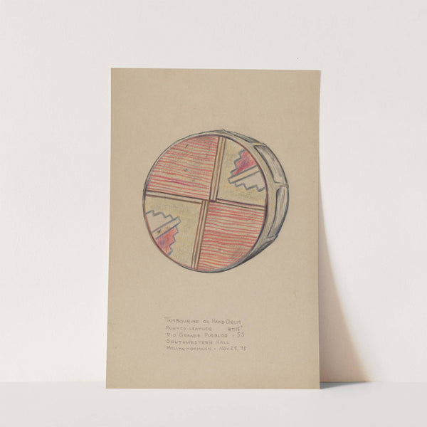 Tambourine or Hand Drum by Melita Hofmann