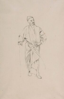 Tamerlane – study of a figure for the painting ‘Sultan Bayezid taken into captivity by Tamerlane’ (1878)