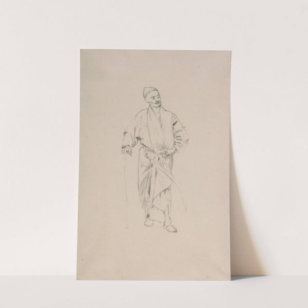 Tamerlane – study of a figure for the painting ‘Sultan Bayezid taken into captivity by Tamerlane’ (1878) by Stanisław Chlebowski