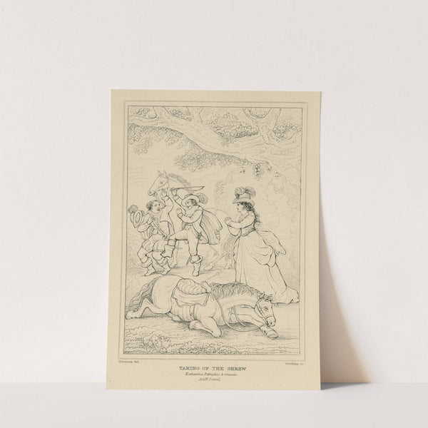 Taming of the shrew, act 4, scene 1, Katherine, Petrucio, and Grumio (19th century) by William Francis Starling