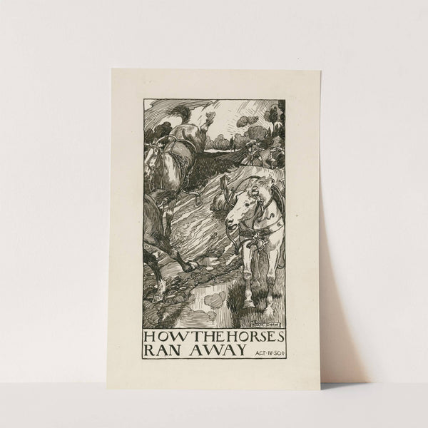 Taming of the shrew; How the horses ran away Act IV Scene I (1900) by Byam Shaw