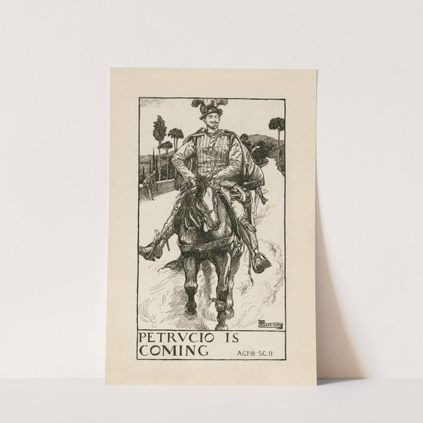 Taming of the shrew; Petrucio is coming Act III Scene II (1900) by Byam Shaw