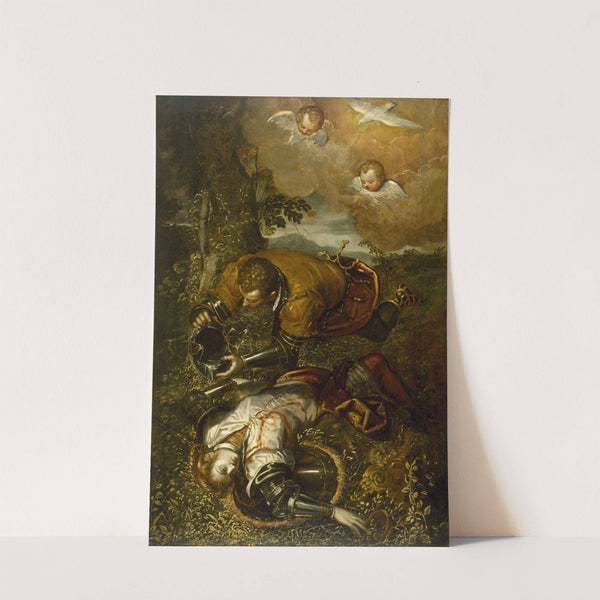 Tancred Baptizing Clorinda (1586-1600) by Domenico Tintoretto