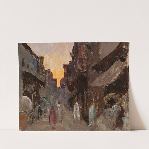 Tanjore – street. From the journey to India by Jan Ciągliński